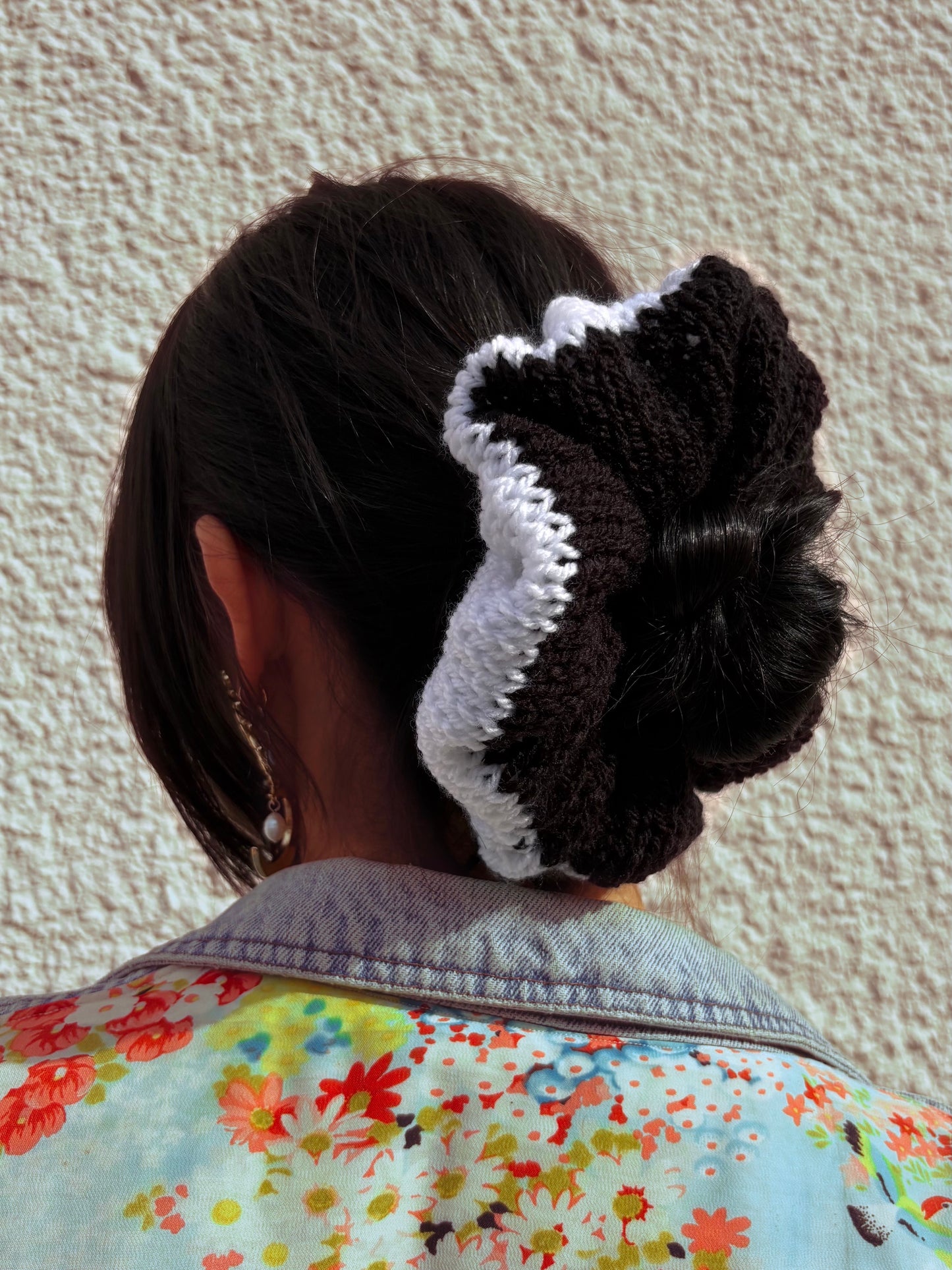 Chouchou BICOLORE NOIR/BLANC