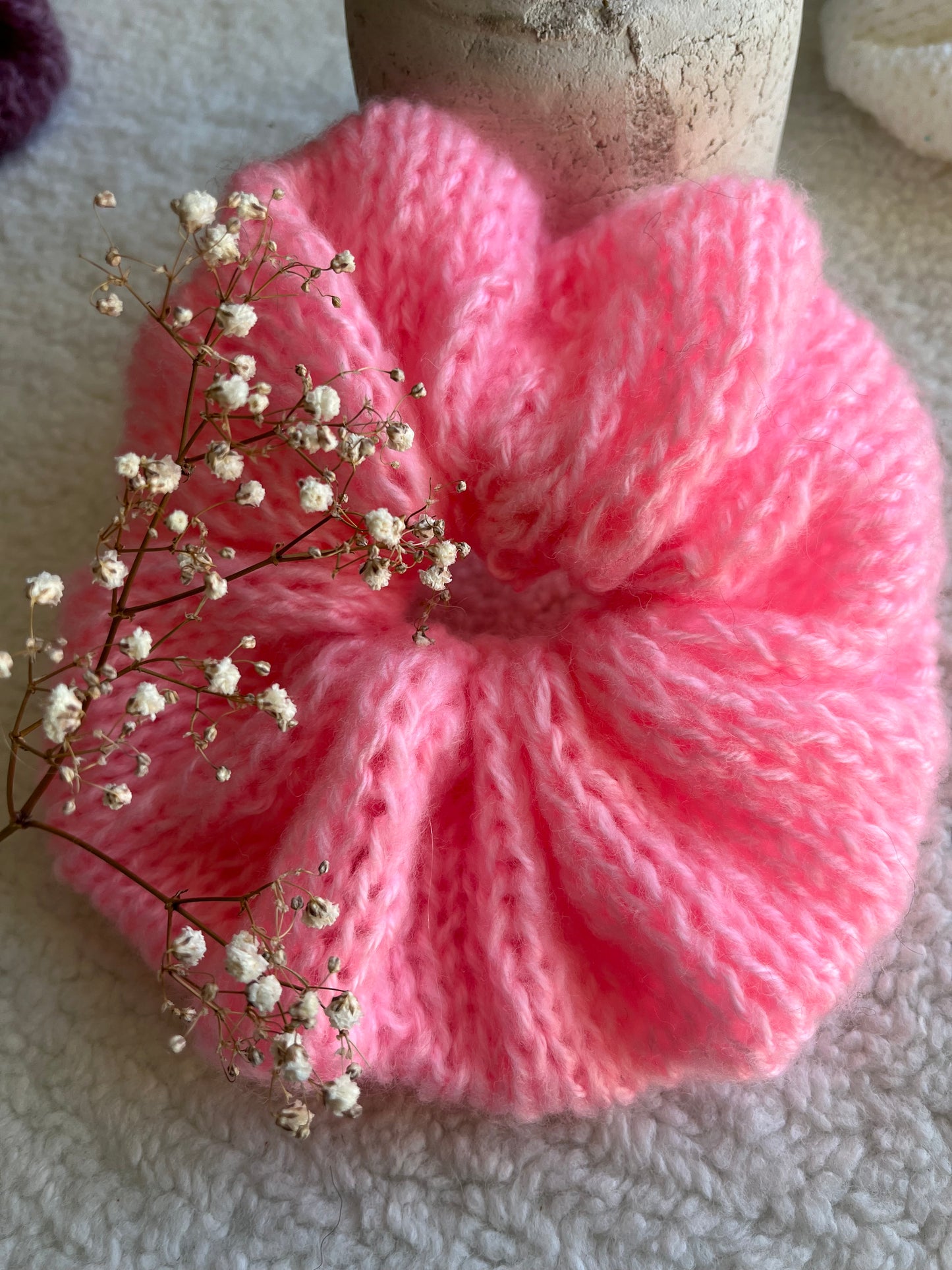 Chouchou ROSE FLAMINGO mohair oversize