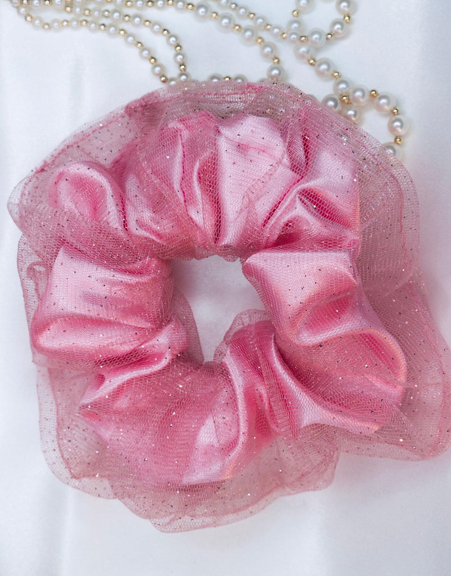 Chouchou PAILLETTES ROSE