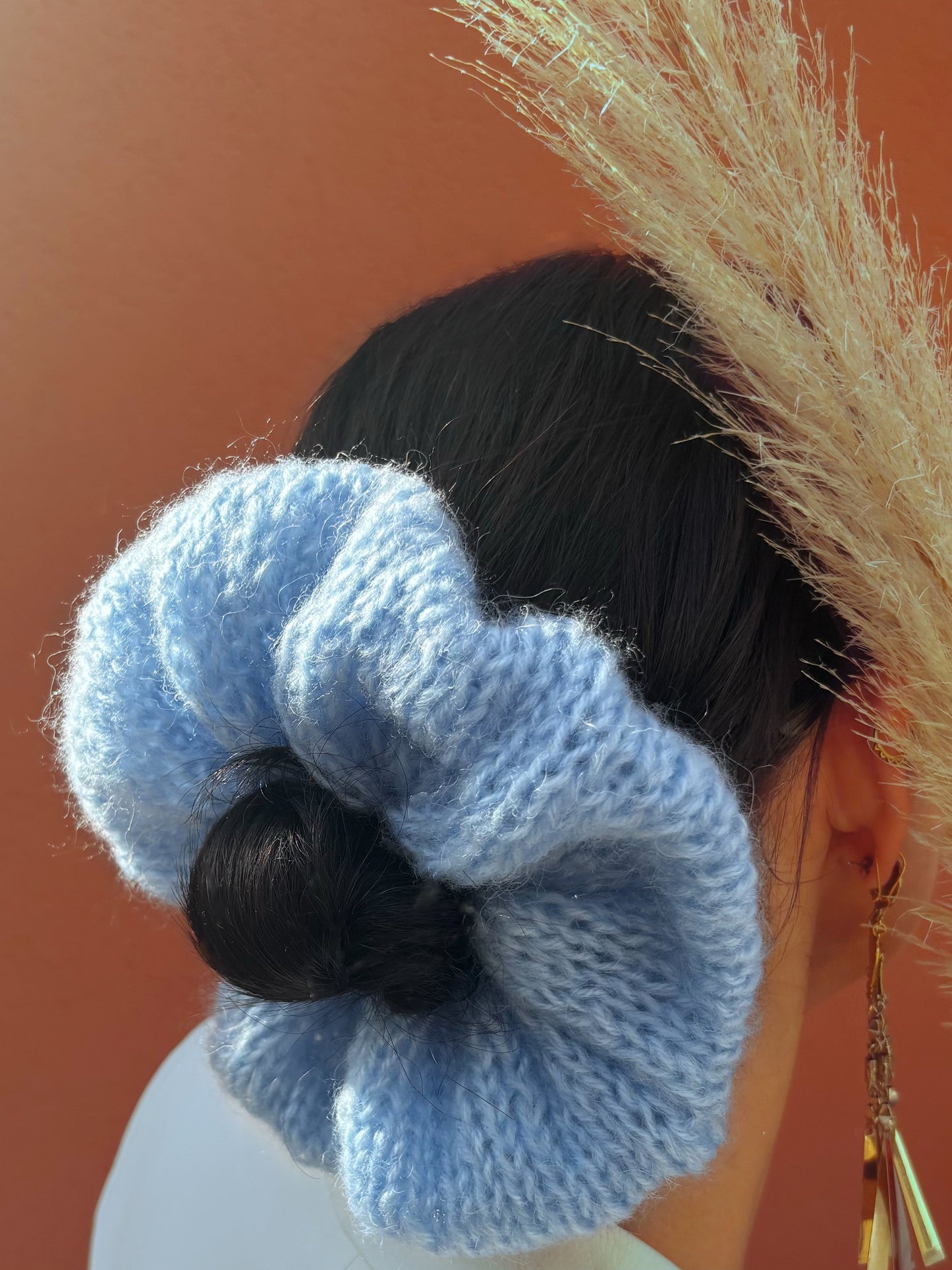Chouchou BLEU MAYA mohair oversize