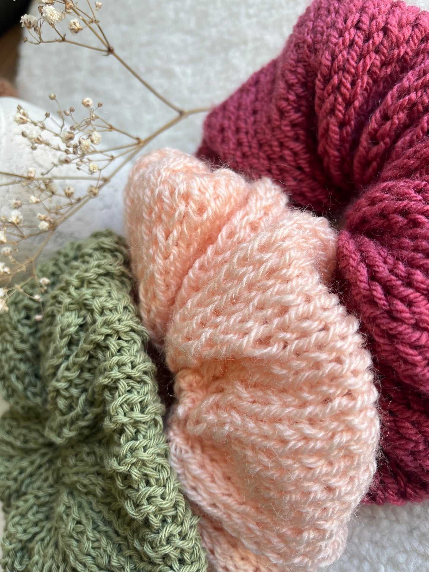 Chouchou ROSE PÊCHE oversize