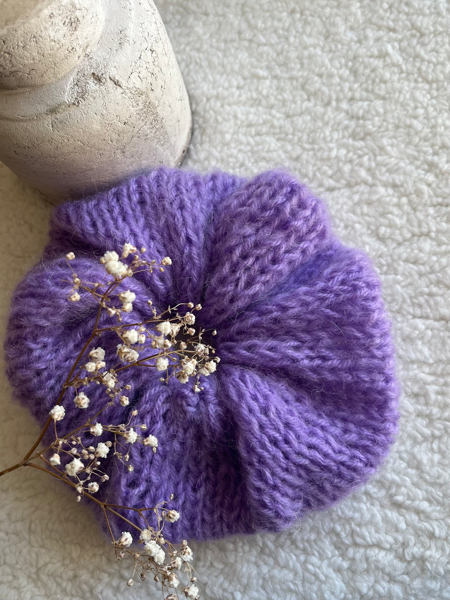 Chouchou VIOLET IRIS mohair oversize