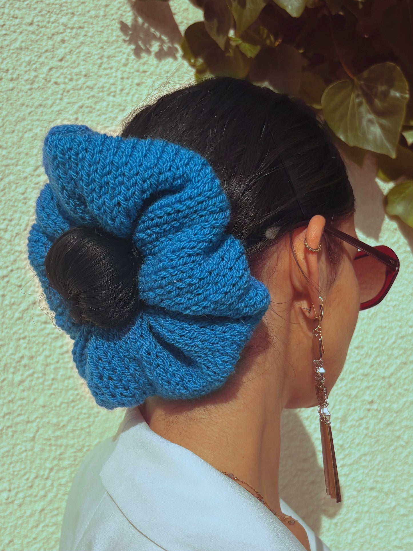 Chouchou BLEU CHAMANE oversize