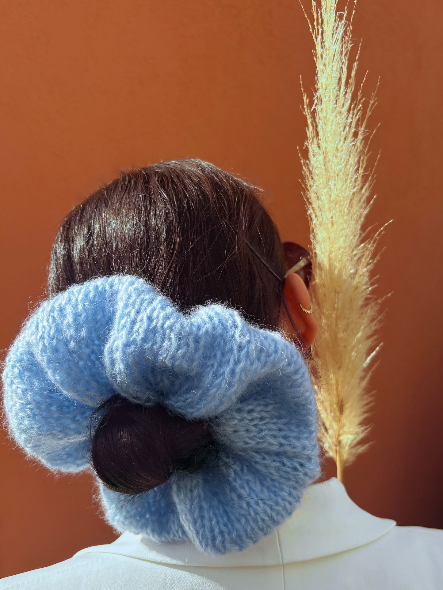 Chouchou BLEU MAYA mohair oversize