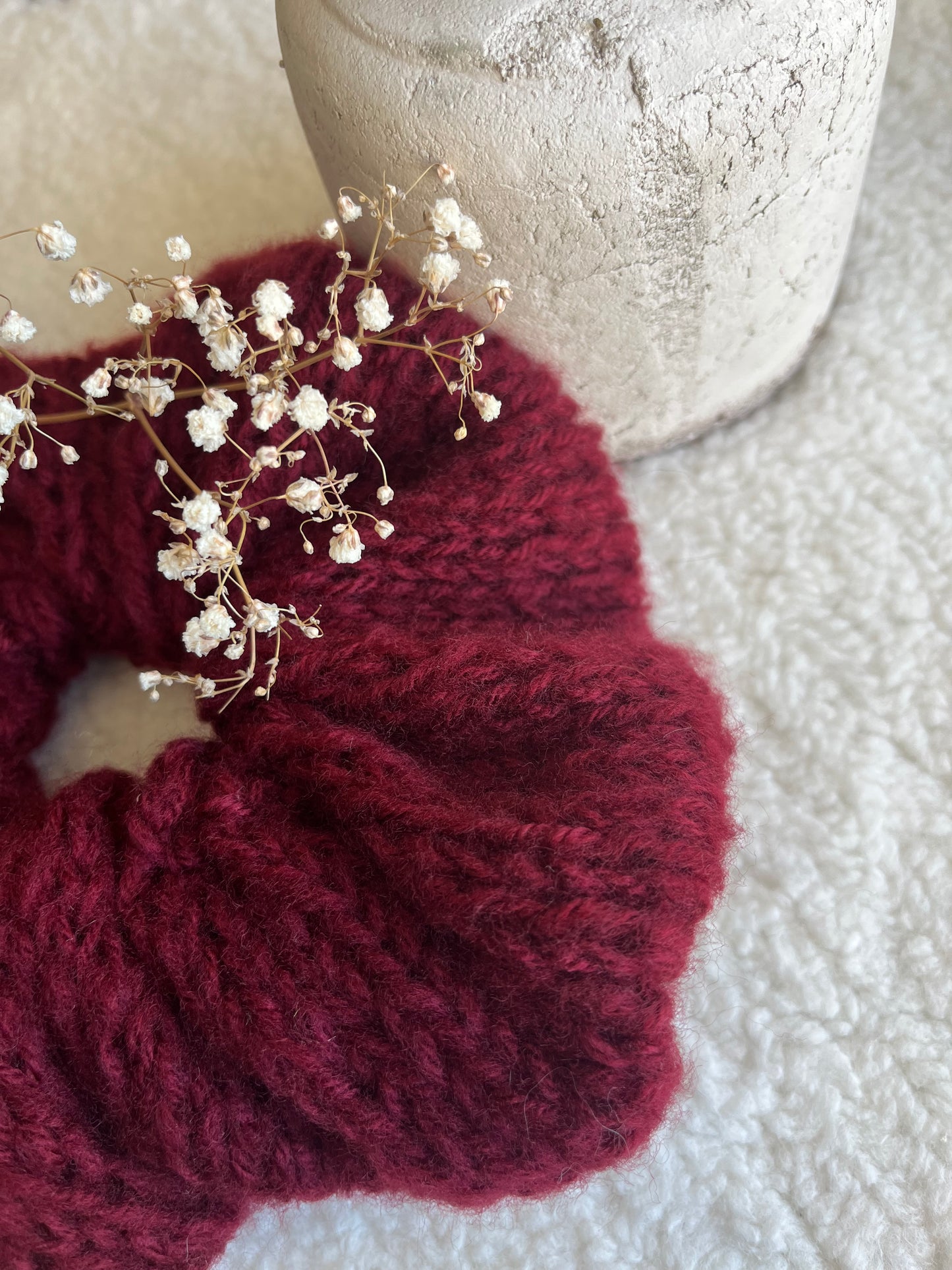 Chouchou BORDEAUX mohair oversize