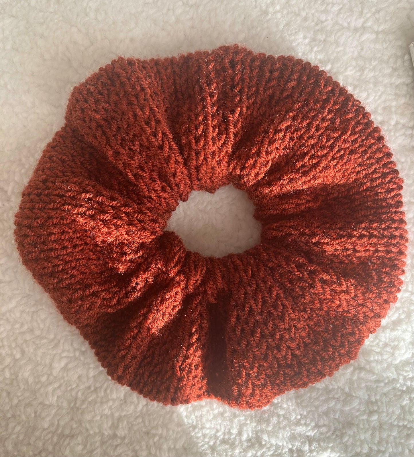 Bandeau + chouchou TERRACOTTA oversize