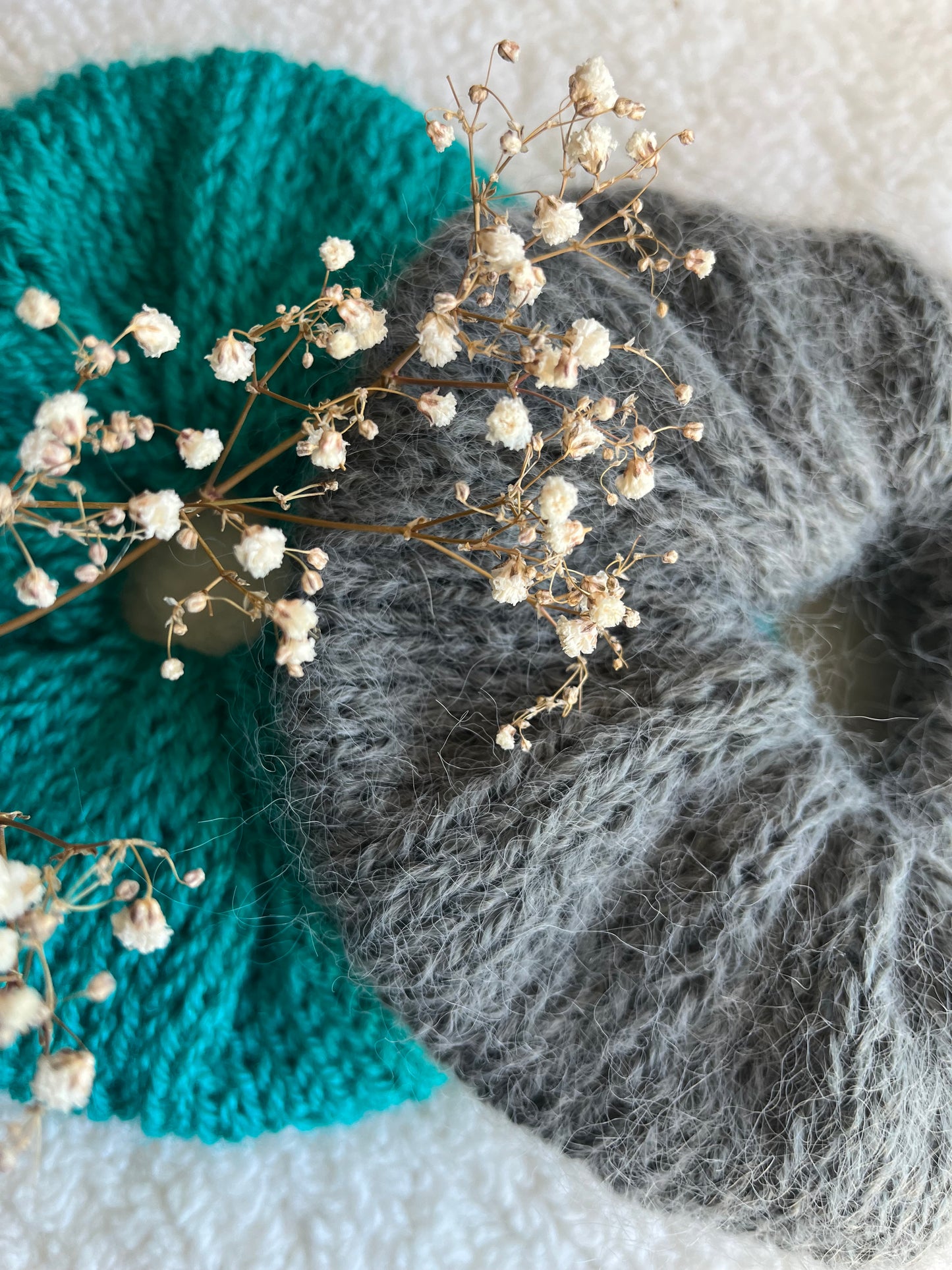Chouchou GRIS MADRID mohair oversize