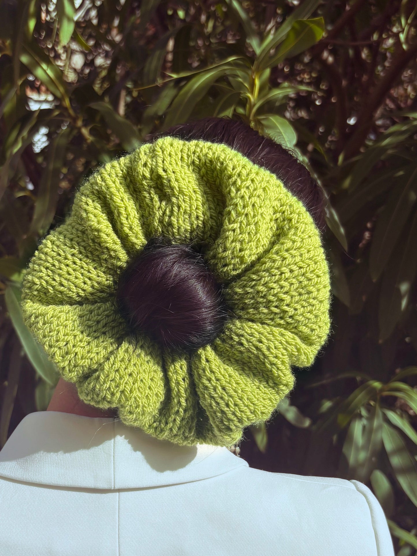 Chouchou VERT PISTACHE oversize