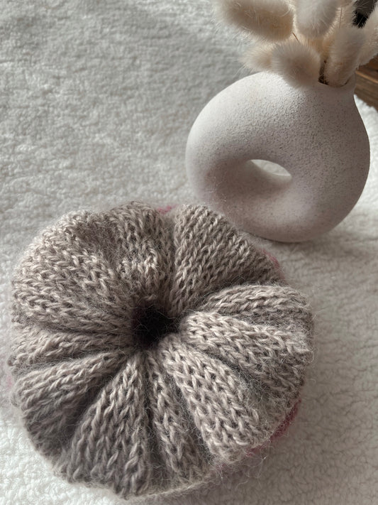 Chouchou GRIS PLUME mohair oversize