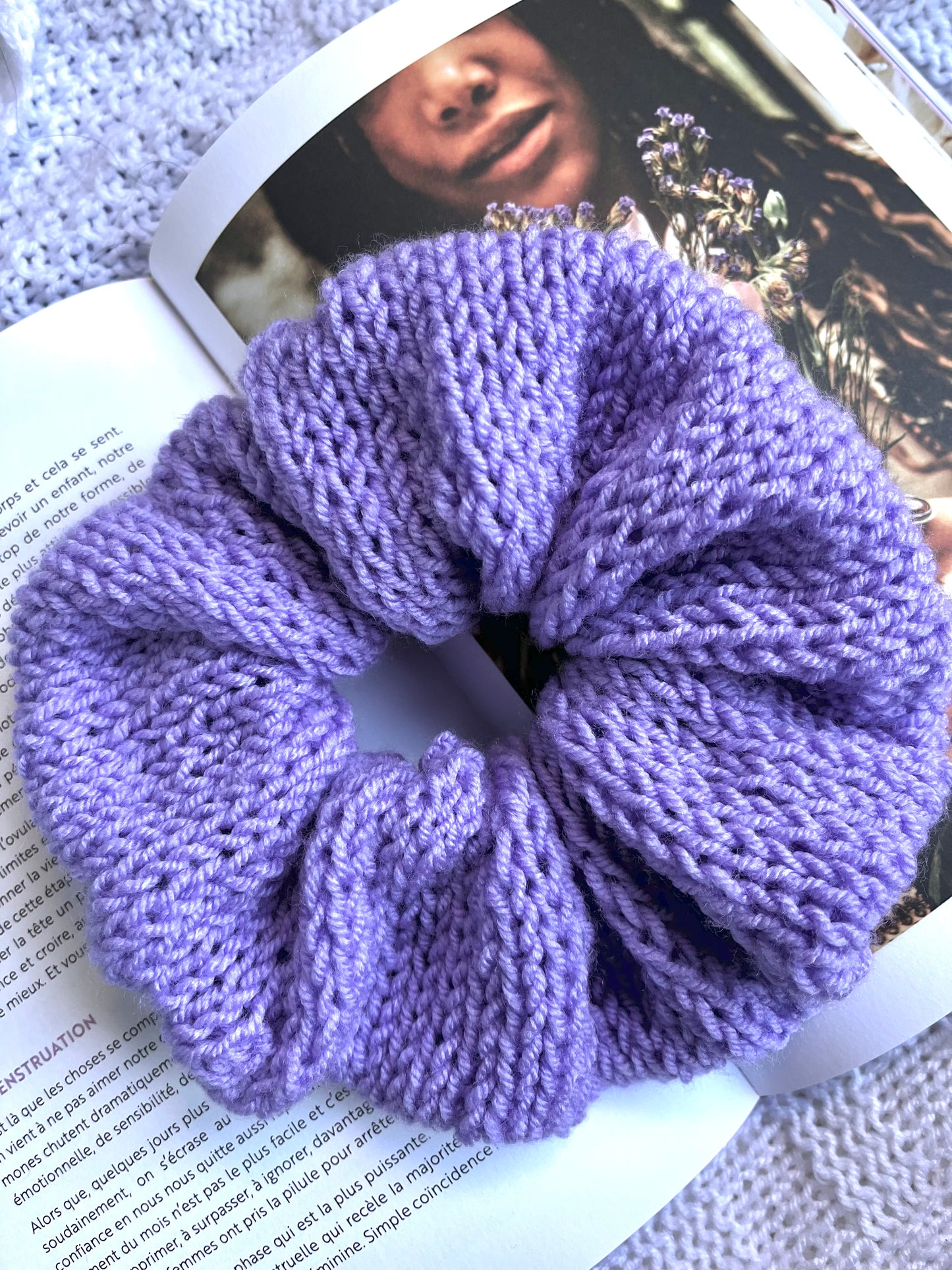 Chouchou VIOLET LILAS oversize