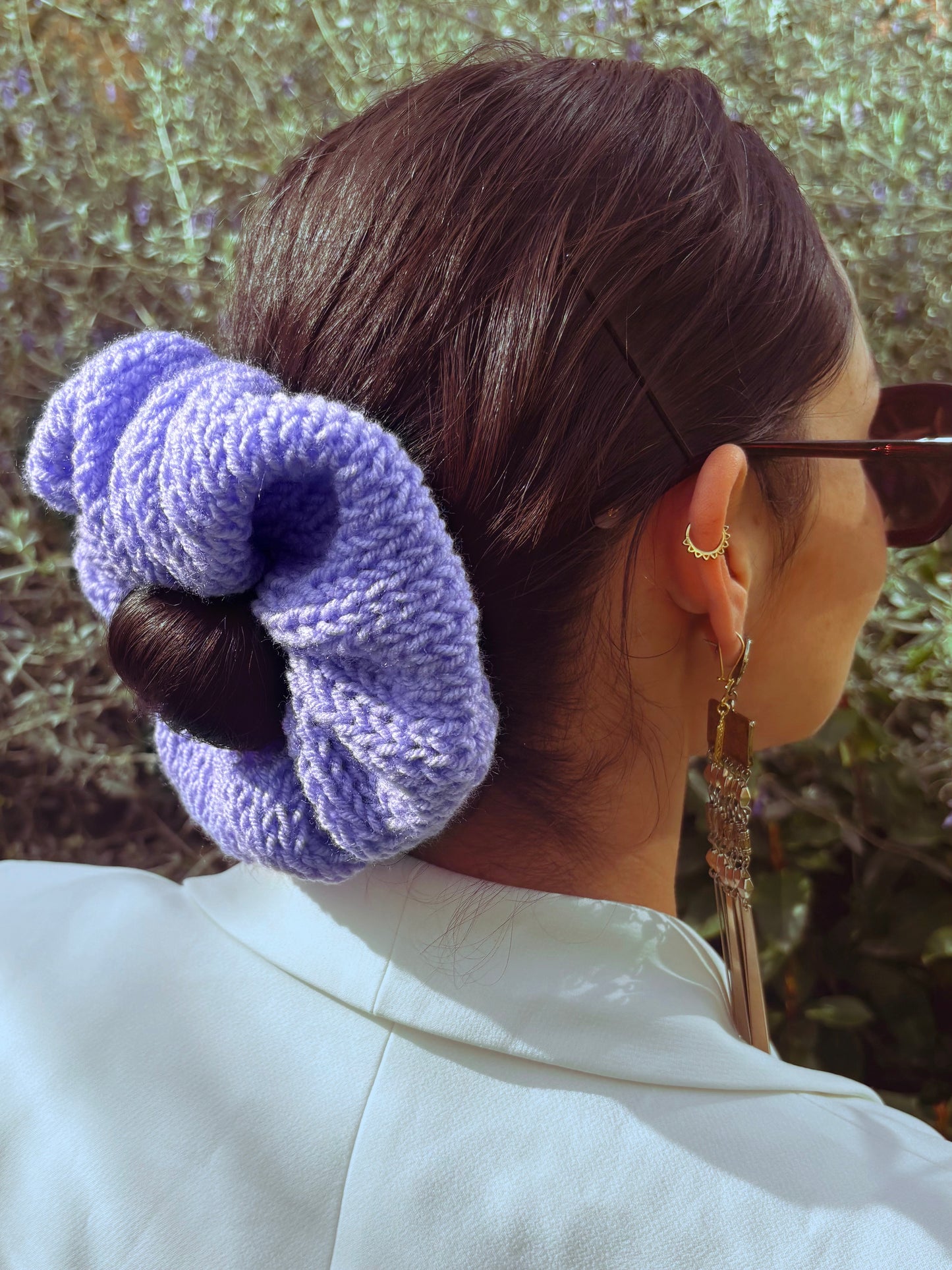 Chouchou VIOLET LILAS oversize