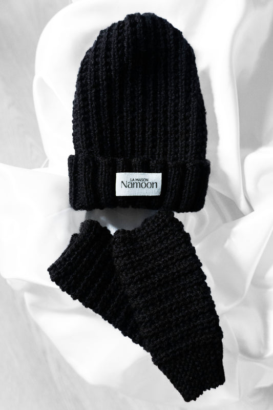 Bonnet + Mitaines ÉBÈNE